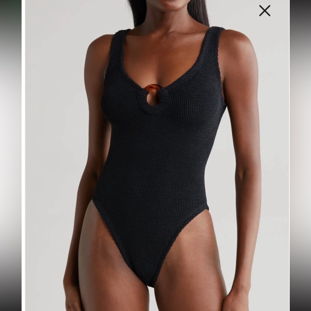 Celine Seersucker One-Piece Swimsuit Hunza G NEW 🔥No offers🔥🔥🔥🔥